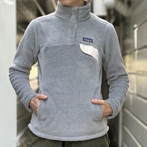 Patagonia Retool snap T Pullover Tailored Grey Womens Sz S
